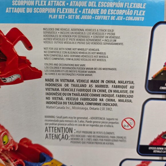 Hot Wheels City Scorpion Flex Attack Track Set With 1 Car Included 80cm Flexible - Picture 8 of 9